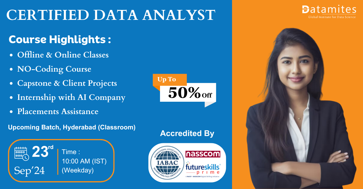 Data Analyst Offline Course in Hyderabad