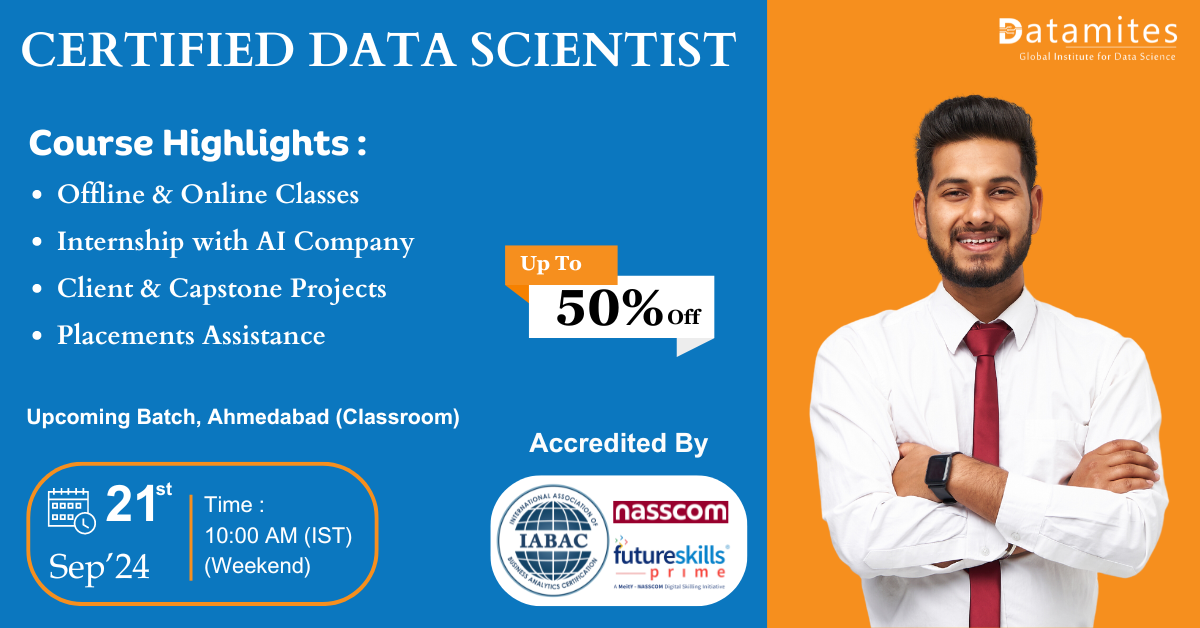 Best Data Scientist Classroom Classes in Ahmedabad