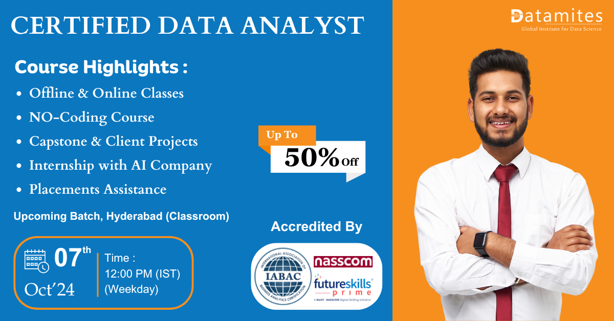 Data Analyst Offline Classes in Hyderabad